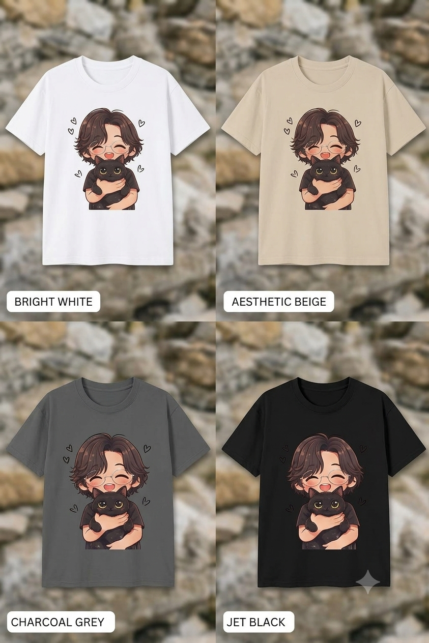 Suga & Tang Cuddle Graphic Oversized T-Shirt - Image 2