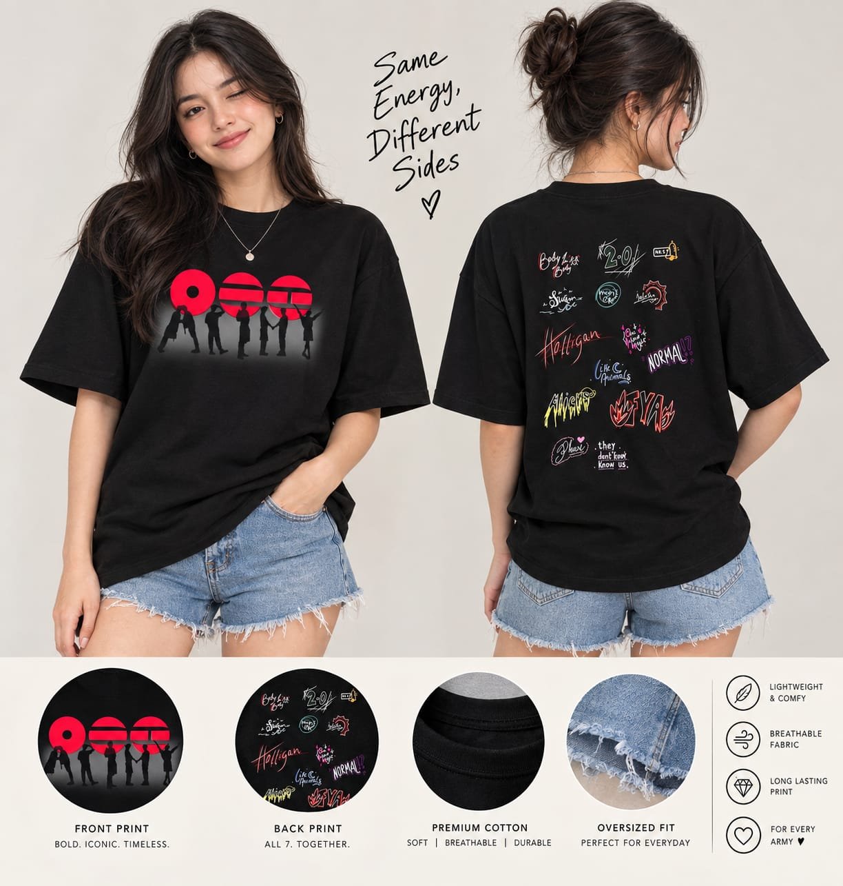 BTS "ARIRANG x ARMY" Album Concept Graphic T-Shirt